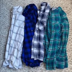 BUNDLE!! Plaid Button-Down Tops!